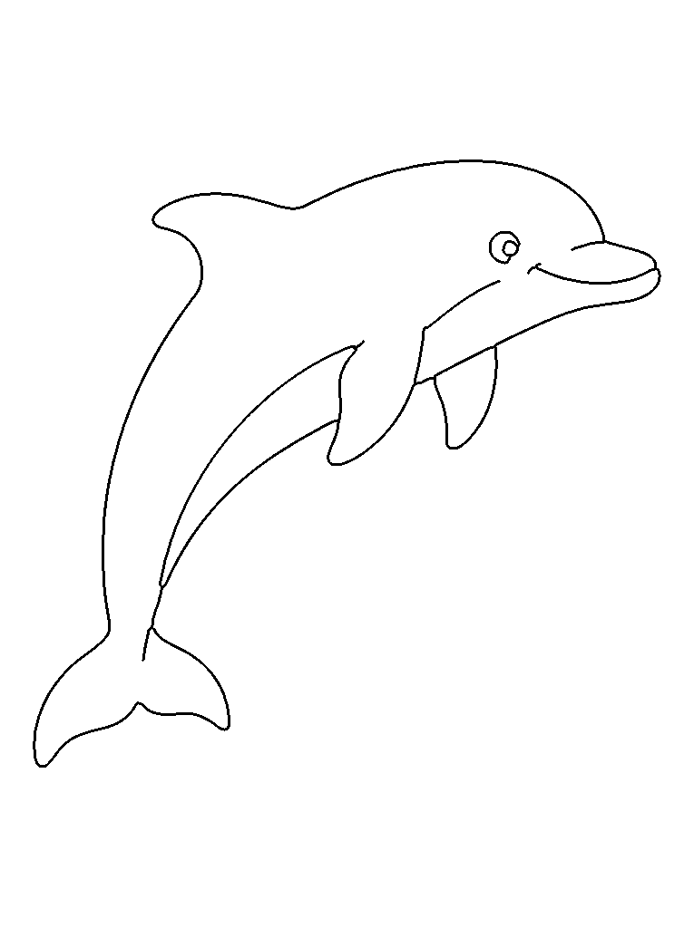 dolphin coloring page in the city scene