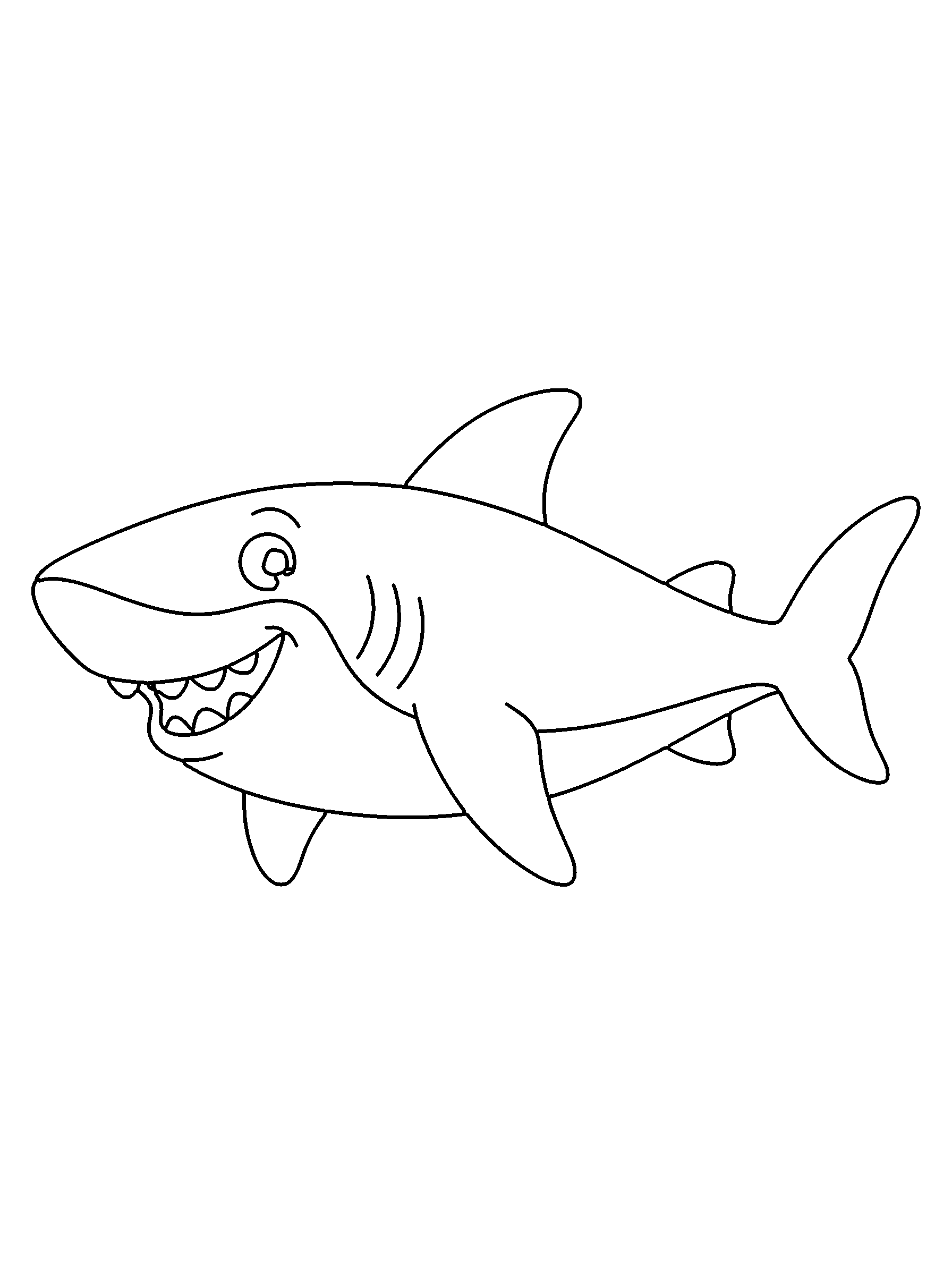 shark coloring page